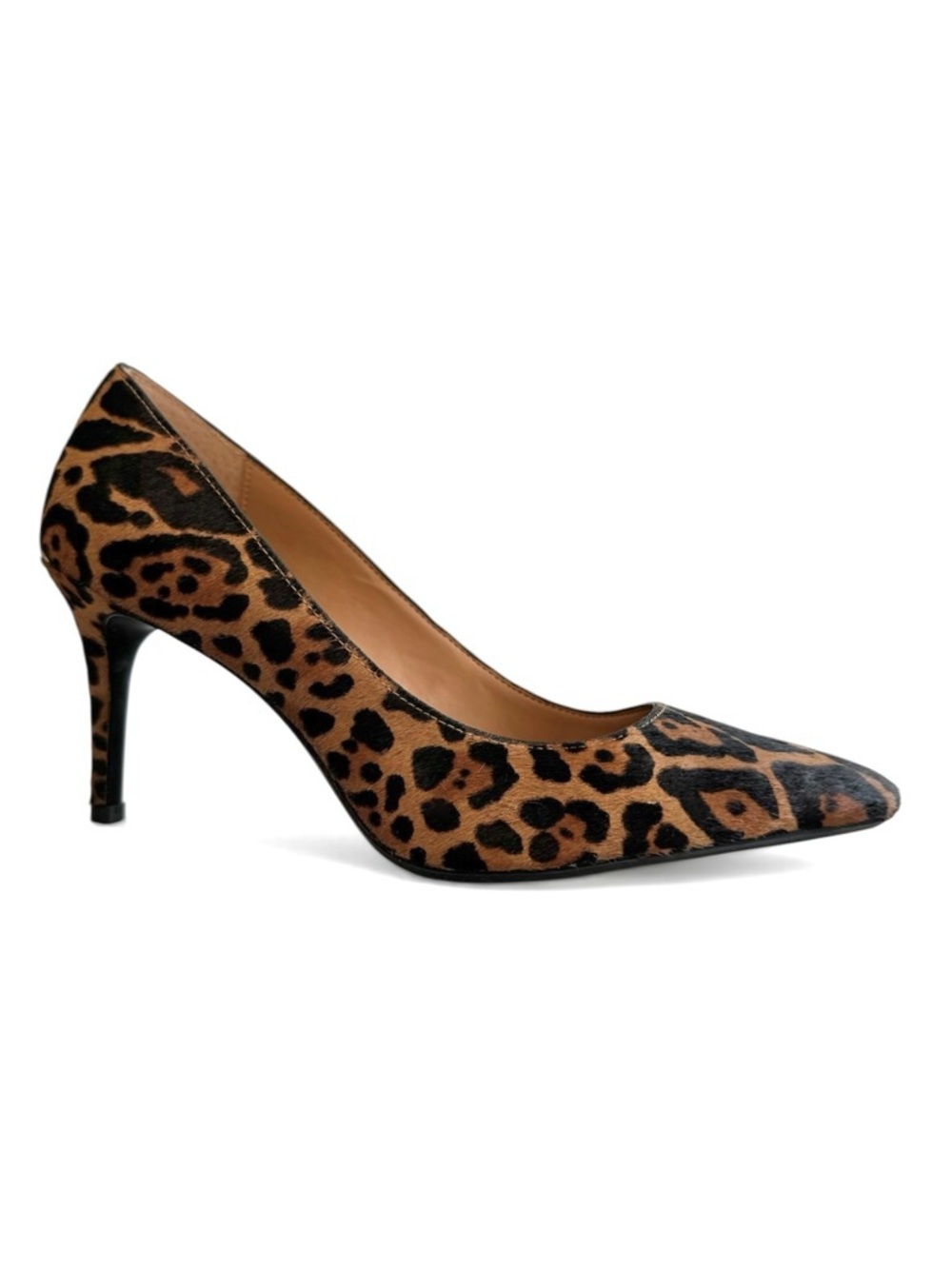 Calvin Klein Gayle Leopard Print Pointed Toe Pump